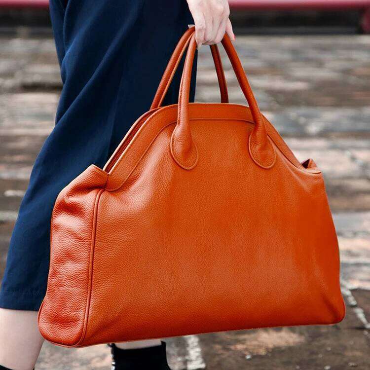 Fashion Genuine Leather Bags For Women 2025 Beach Handbags Large Capacity Cowhied Leathertote Bag