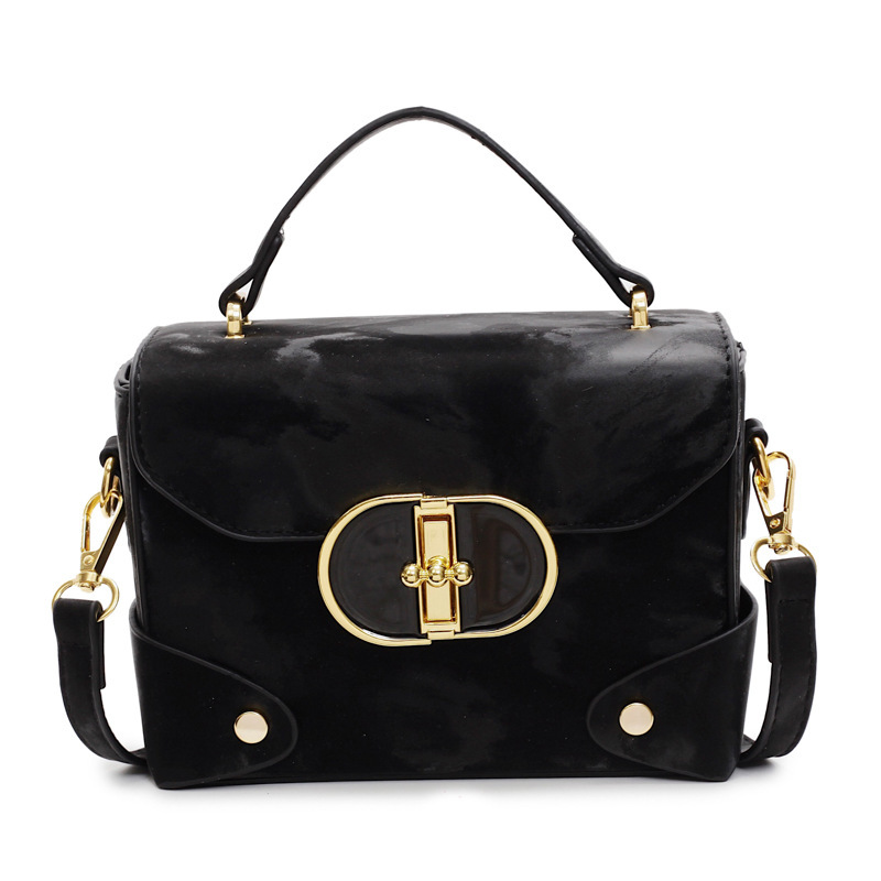 Free Shipping Designer Bag Korean Style Fashionable Contrasting Color Square Bag High-end Handbag Small Fragrance New Style Versatile Women's Cro