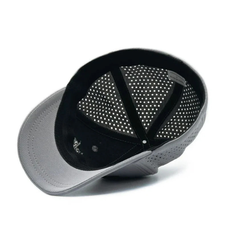 5cm Short Brim Baseball Cap for Men Mesh Fitted Caps Big Head Hat Back Closed Stretchy Full Closed Cap 56-60cm 61-65cm 250605