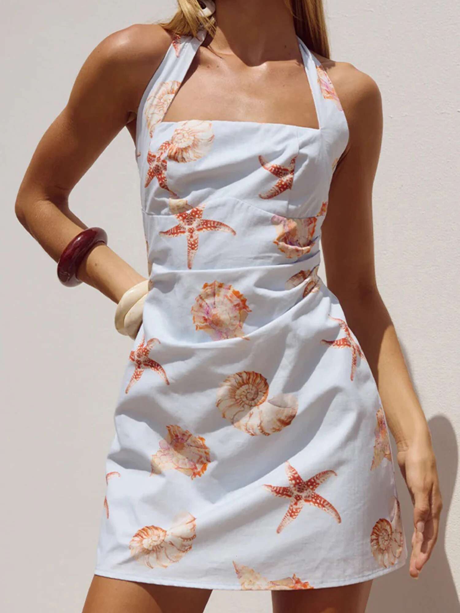 Elegant Floral Print Off Shoulder Ruffle Bodycon Dress for Womensummer Beach Party Wedding Guest Dress