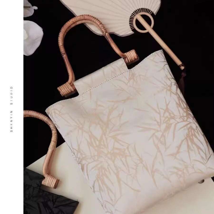 Shen Yin "Bamboo Forest Breeze" Bamboo Handbag Cheongsam Large Capacity Versatile New Chinese Style Bag