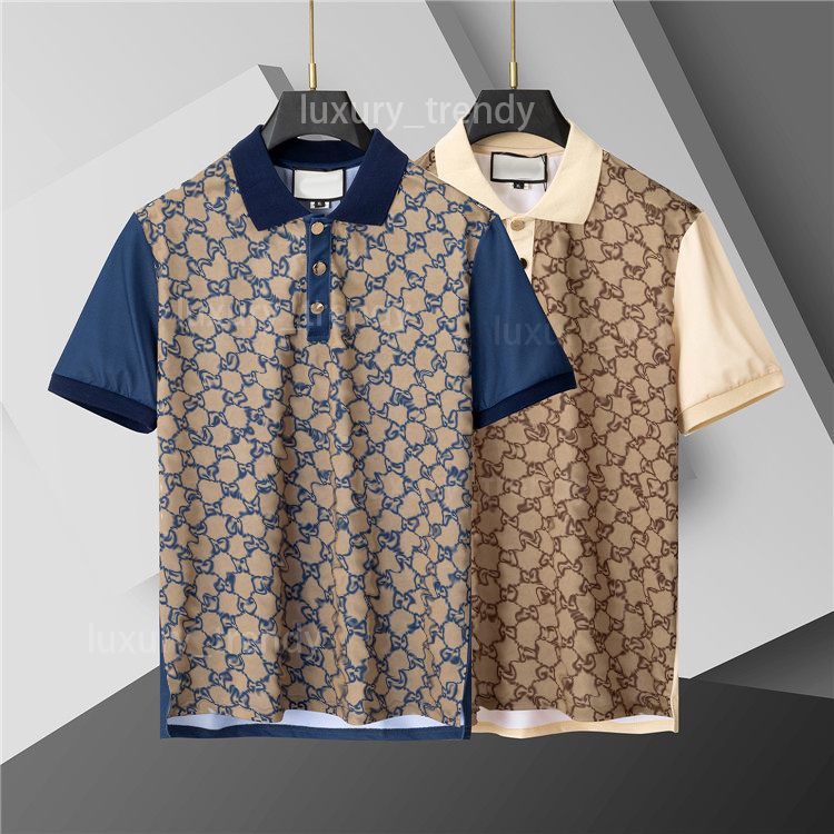 Designers Mens Polos Summer T Shirts Cotton Designer Short Sleeve Casual Polo Shirt embroidered short sleeved cotton Men polo shirt AA01