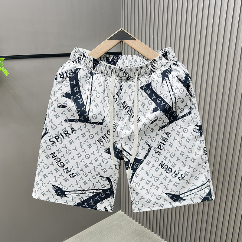 2025 hot free shipping designer Shorts Men thin pants cool and casual in summer ice silk beach pants straight leg loose shorts