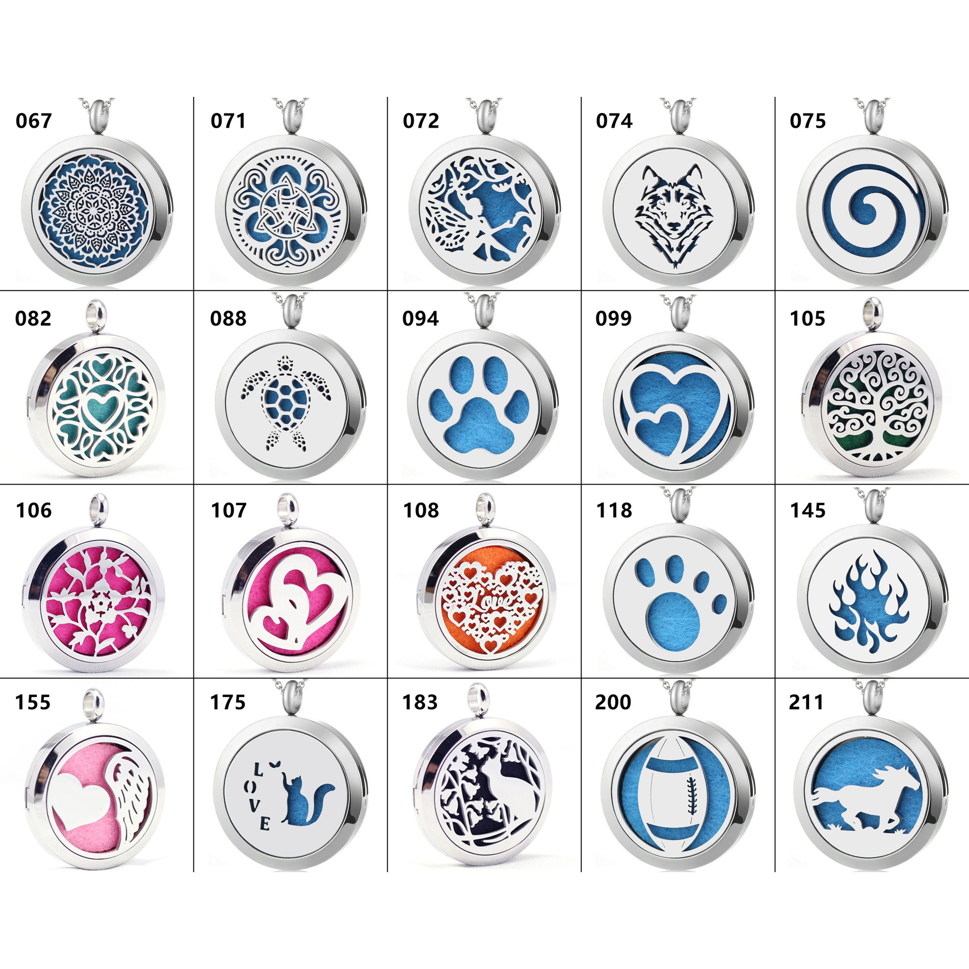 Stainless Steel Essential Oil Aromatherapy Pendant - Magnetized & Hollow-Carved Design for Personal Scent Dispersal