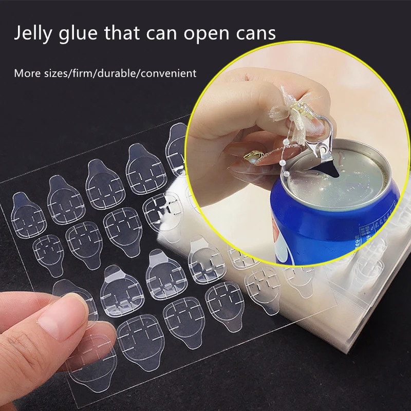 240 Pcs Lot Transparent Double Side Adhesive Tapes Glue Sticker False Nail Stick Tools 250605