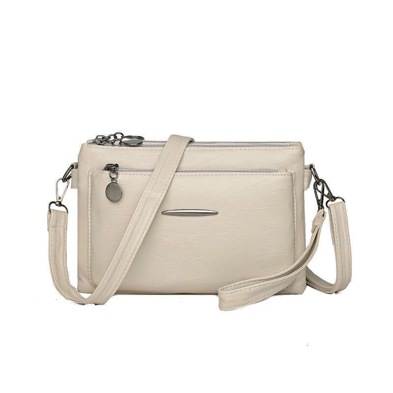 Women's 2025 New Multi-layer Coin Purse Phone Trendy Fashion Simple Soft Leather Shoulder Crossbody Bag