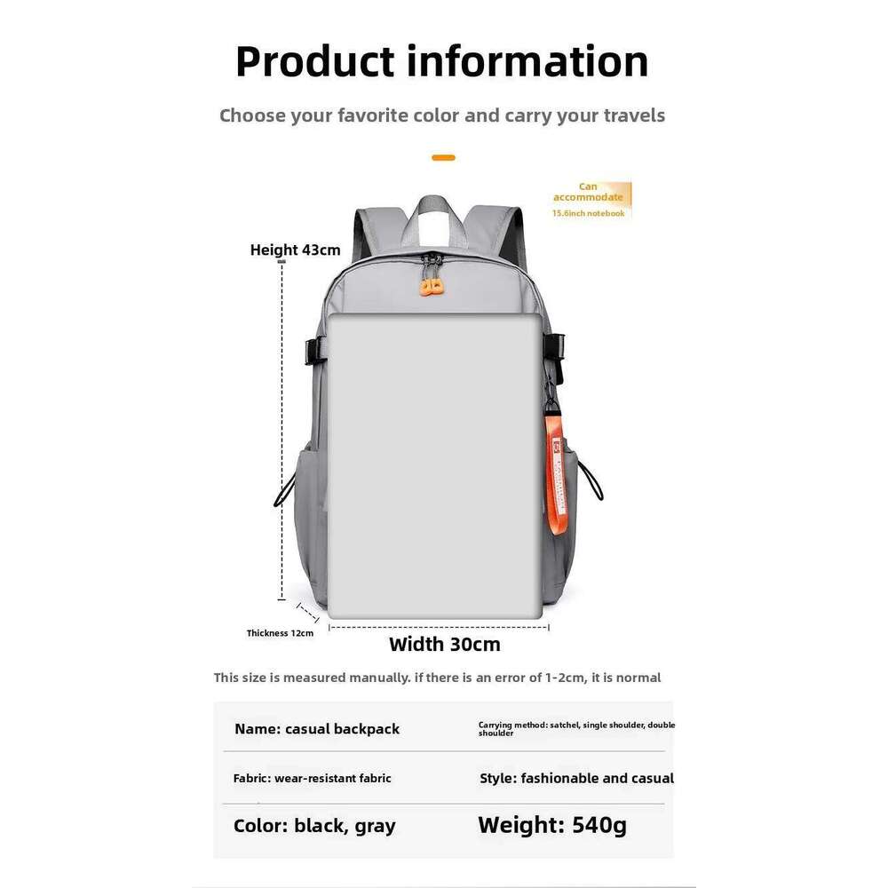 Men's High Quality 15.6 Laptop Backpack High-Capacity Waterproof Travel Bag Fashion School Backpacks For Men