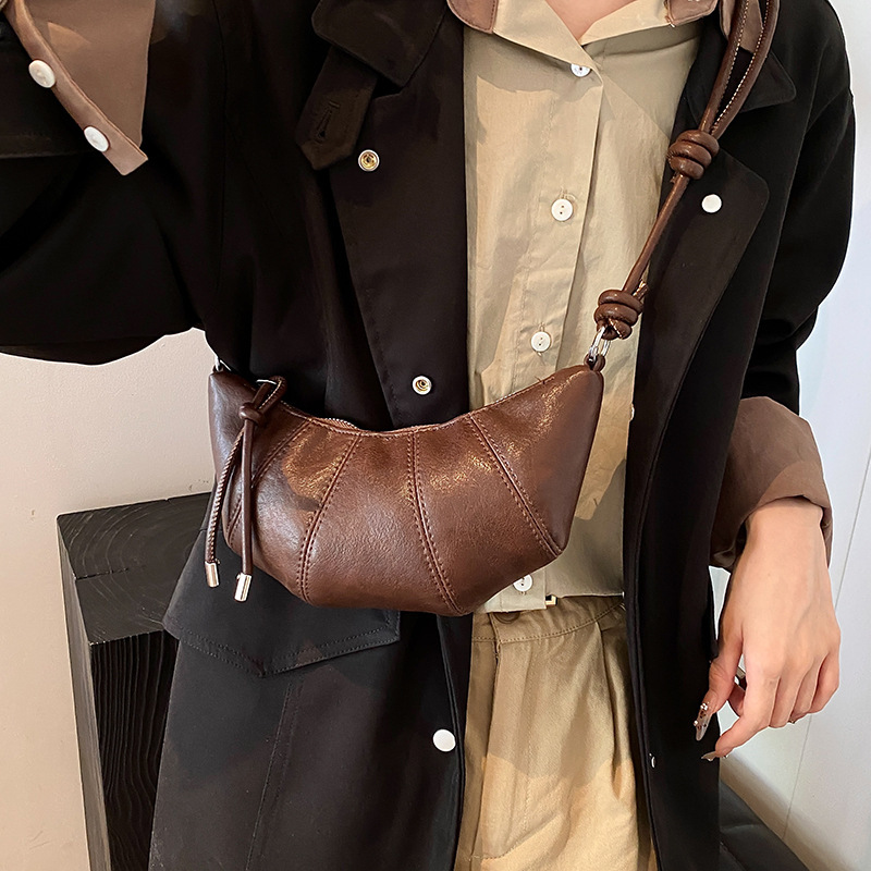 designer Retro Niche Croissant Bag for Women 2025 New Versatile Casual Super Popular Dumpling Bag Fashion Single Shoulder Crossbody Bag