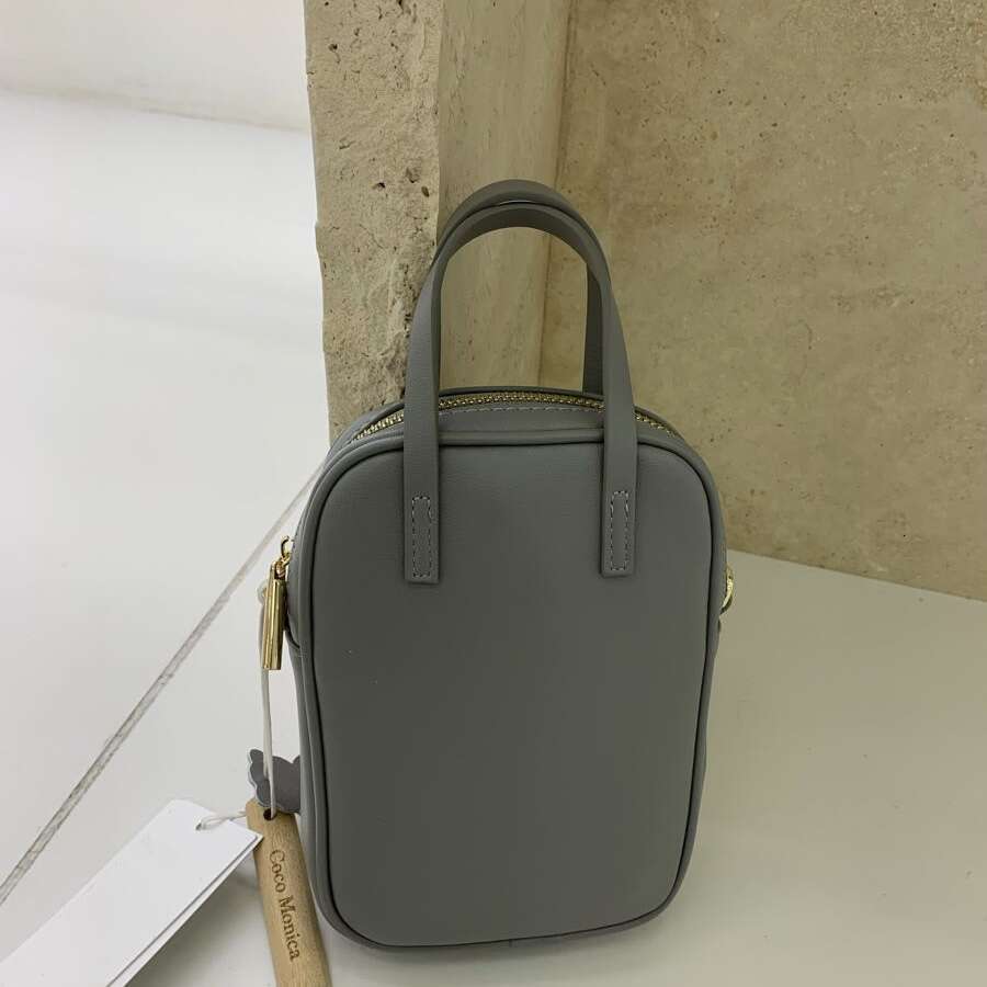 Korean Style Candy Color Top Layer Cowhide Phone Exquisite Handbag Genuine Leather Shoulder Crossbody Small Bag for Women