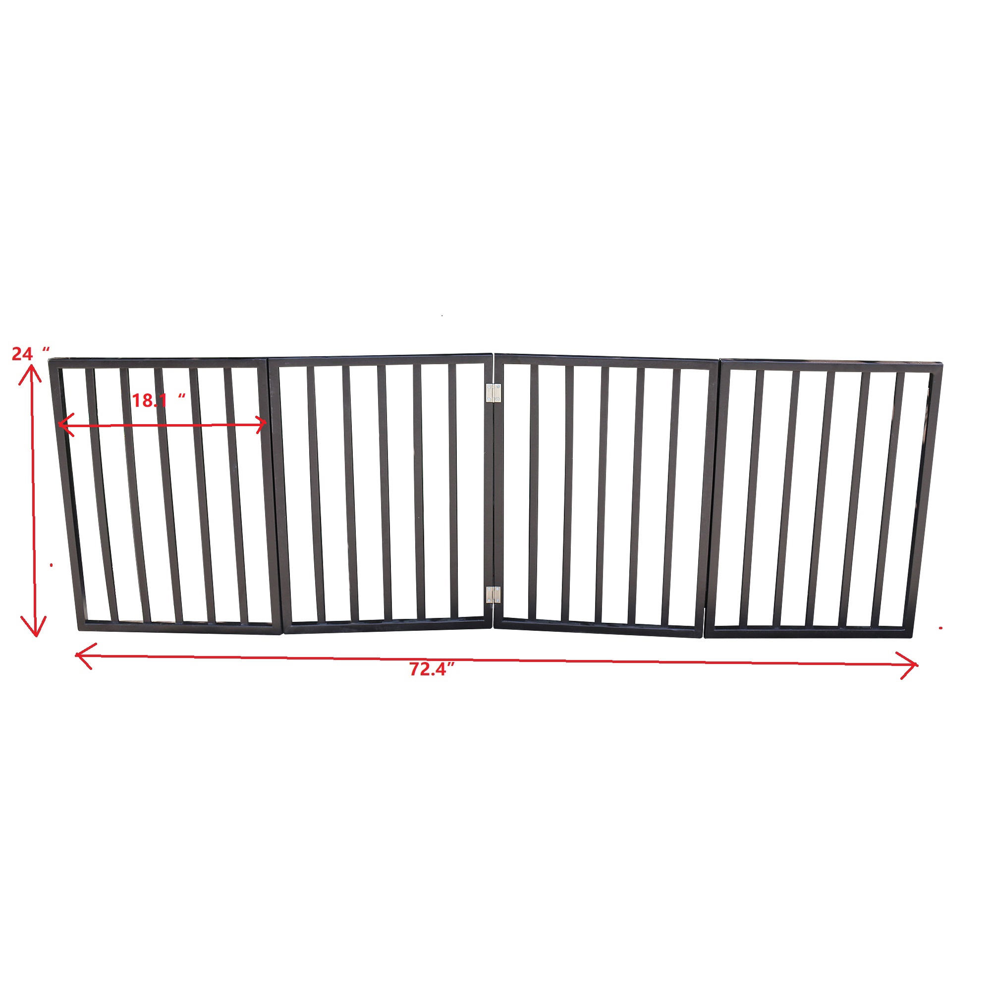 Wholesale Pet Gate Dog Gate for Doorways Stairs or House Freestanding Folding Arc Wooden