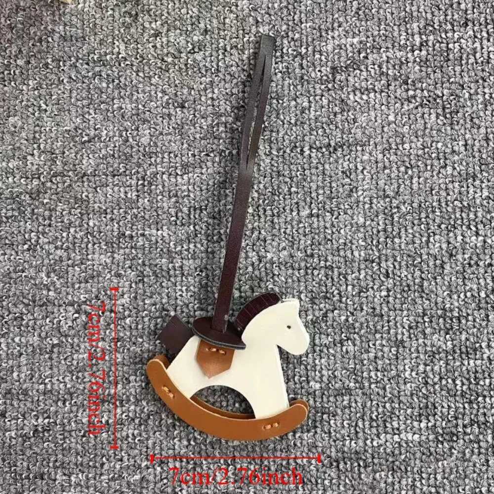 Durable PU Leather Horse Bag Pendant Lanyard Pony Animal Purse Hanging Pendants Gift Cute Bag Pendants DIY Bag AccessoriesXJ250607