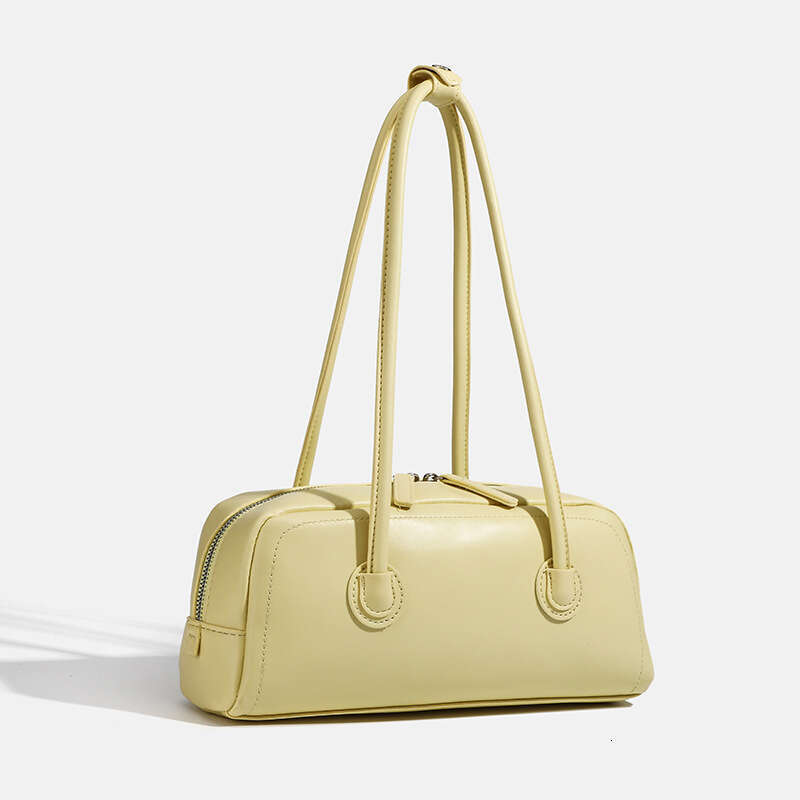 Korean Style Niche Boston Women's 2024 Summer New Simple Large Capacity Underarm Versatile Handbag Shoulder Bag