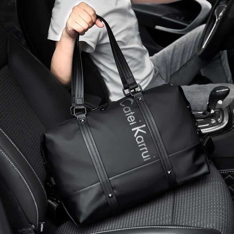 Casual Men's Hand Lightweight Travel Handbags Waterproof Oxford Crossbody Bags Men Large Capacity Business Briefcase Bag