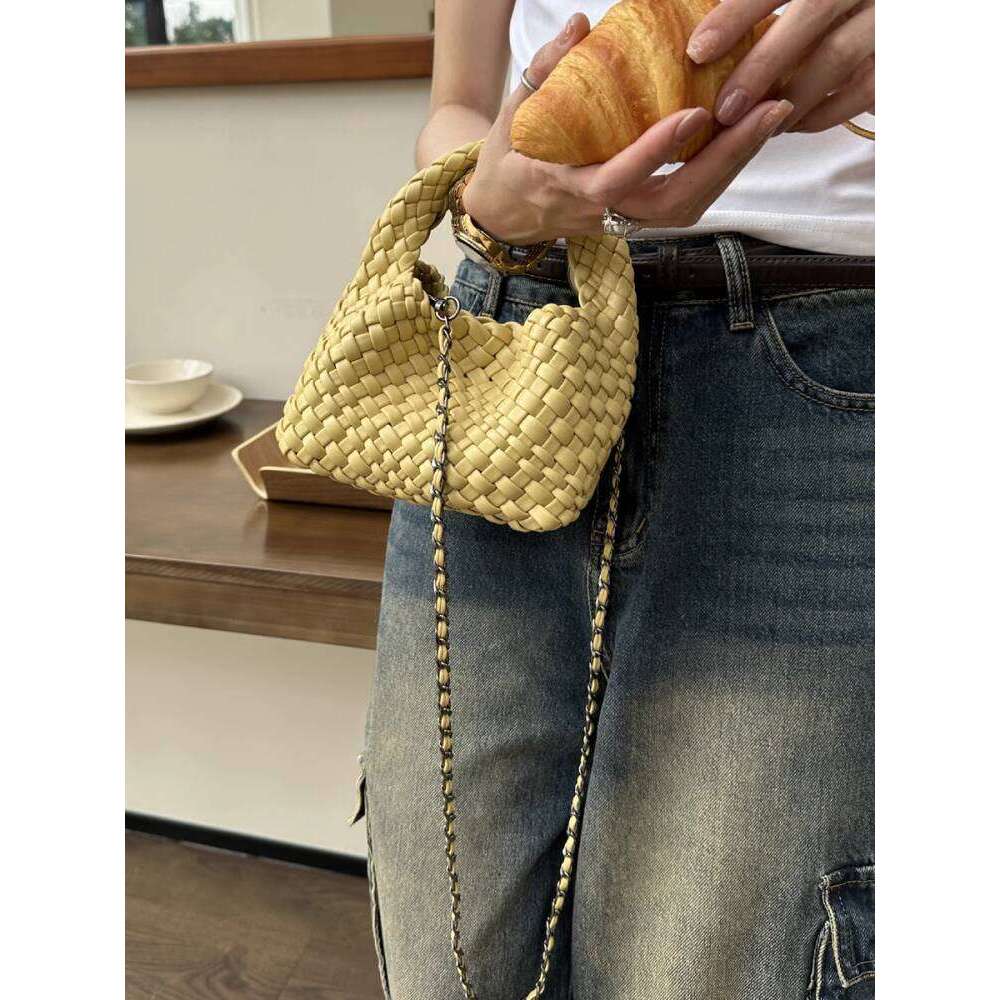High Quality Handwoven Small Tote Handbag New Soft Leather Women s Fashion Shoulder Crossbody Bag