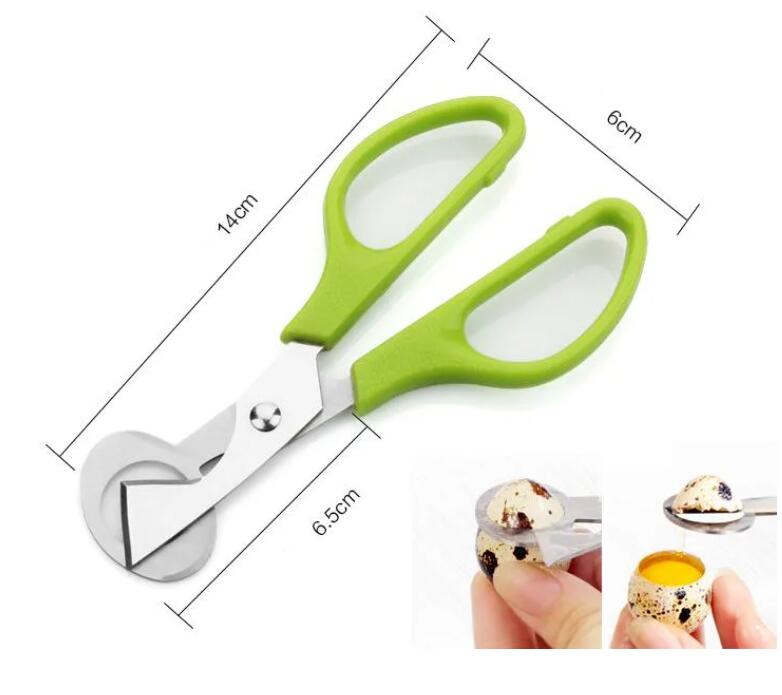 Stainless Steel Pigeon Quail Egg Shells Scissors Bird Cutter Opener Egg Slicers Cigar Cutter Kitchen Tool Clipper Z 6.6-9