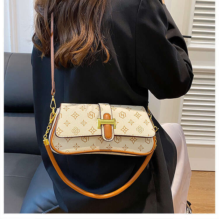Women's 2025 New Saddle Fashionable High-end Sense Three-dimensional Detachable Double Strap Single Shoulder Crossbody Bag