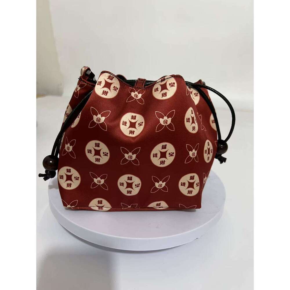 2025 Xiangyun Silk Handheld Crossbody Drawstring Ethnic Hanfu Cheongsam Style Envelope Bag New Model
