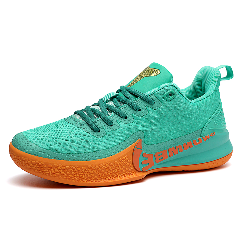 Men's outdoor leisure breathable wear-resistant basketball shoes cushioned rebound large size combat sports shoes