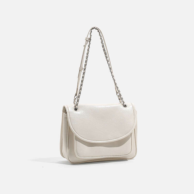 Women's Crossbody Hobo Shoulder Autumn Winter Large Capacity Chain Tote 2024 New Oil Wax Leather Messenger Bag