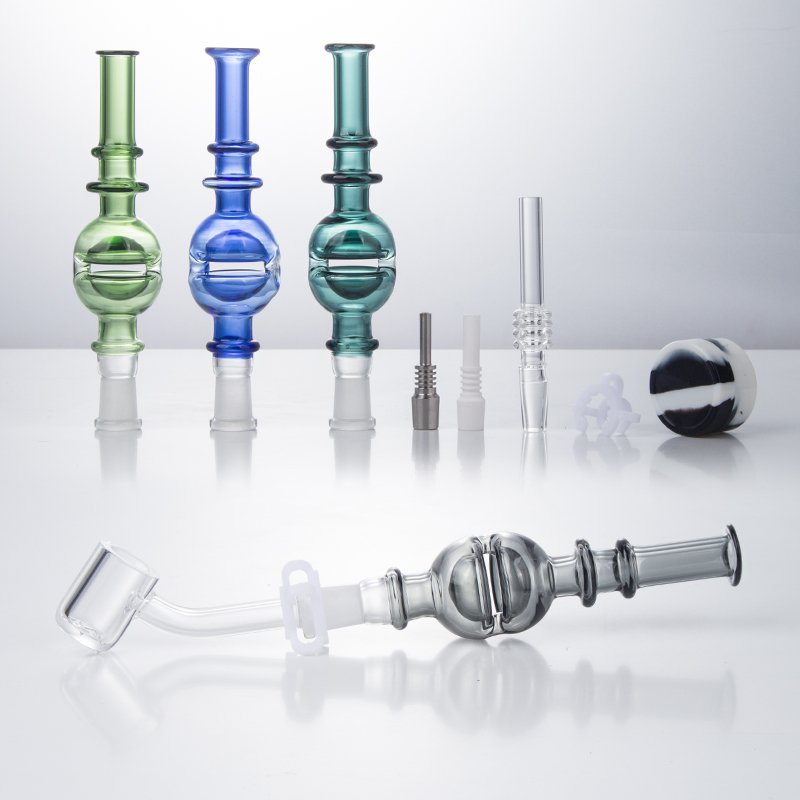 Glassvape666 NC066 Colorful Nectar Collector 10mm Titanium Quartz Ceramic Nails Clip Big Airflow Nectar Collectors