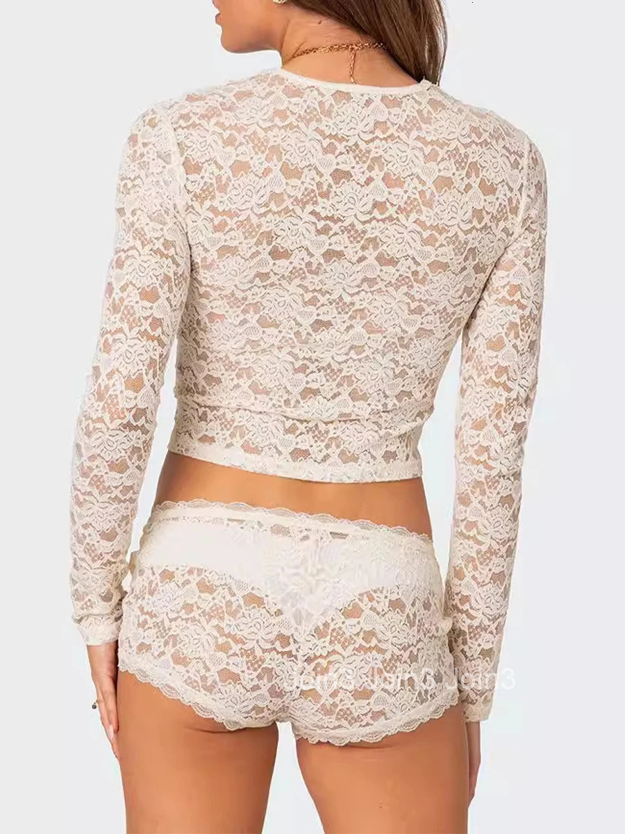 Womens 2-piece Set Sexy Off Shoulder Ruffle Crop Top and High Waist Shorts Casual Summer Beachwear Outfits