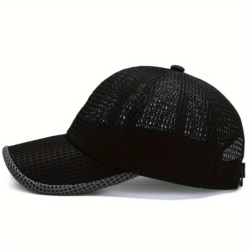 Quick-Dry Unisex Mesh Trucker Cap - Adjustable Lightweight Breathable - Ideal for Outdoor Sports Running Hiking Jogging 250605