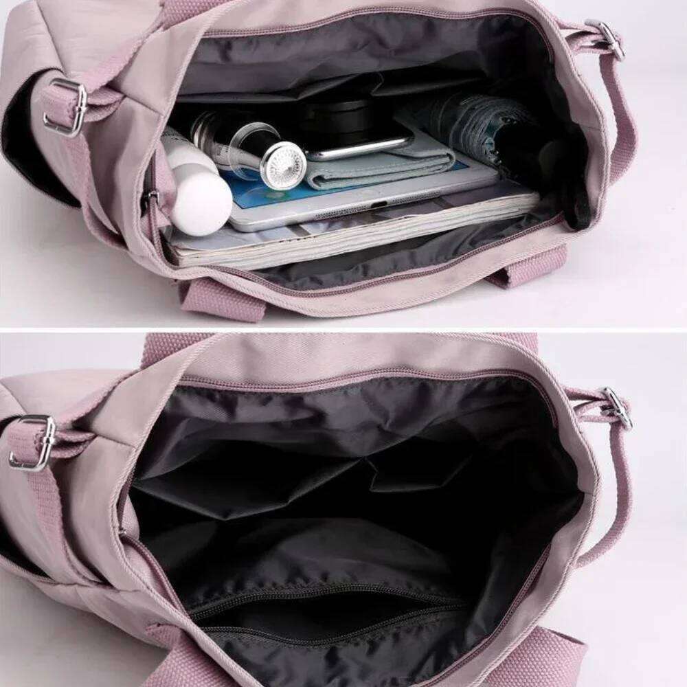 Women's Korean Version One Shoulder Fashion Literature And Art College Student Backpack Class Tutorial Canvas Bag