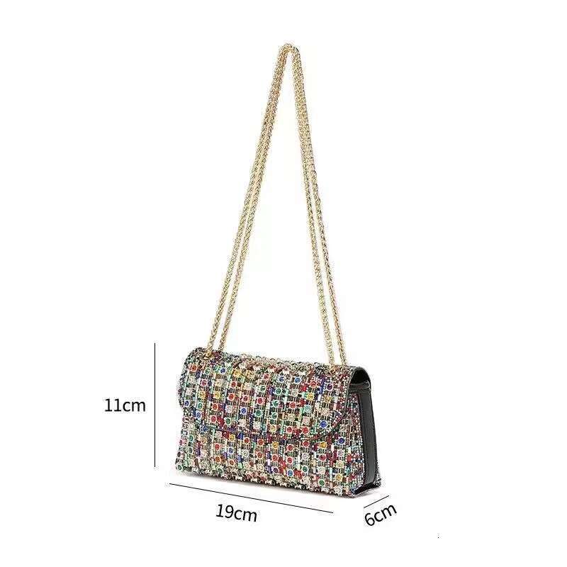 TikTok Super Popular Rhinestone Full Diamond 2023 New Fashion Dionysus High-end Summer Small Crossbody Bag with Diamonds for Women