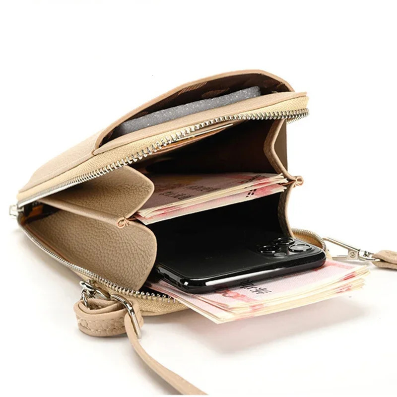 Women Handbags Fashion Pu Leather Crossbody Bags for Women Multifunctional Large Capacity Shoulder Bag Portable Phone Purse 250606