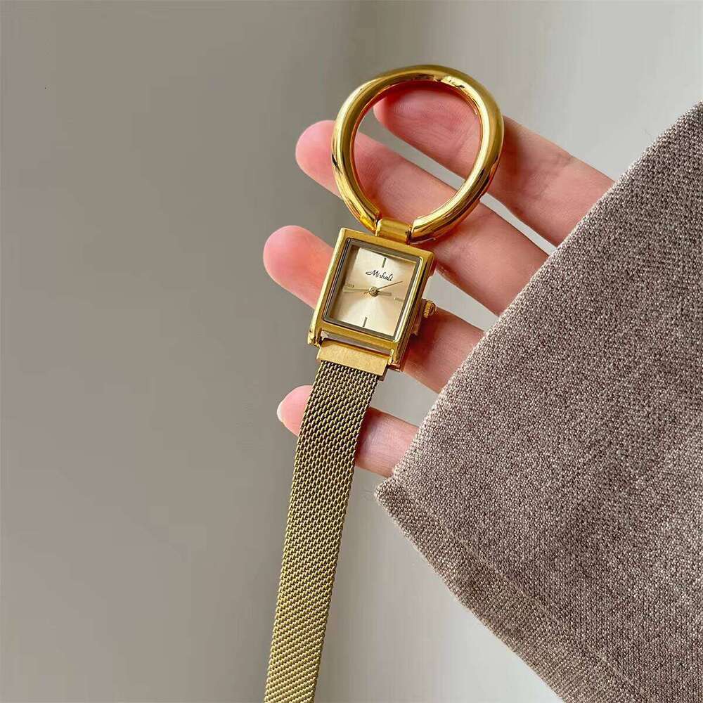 Unique Design New Women's Watch Large Ring Magnetic Mesh Strap Fashion Jewelry Bracelet Bangle