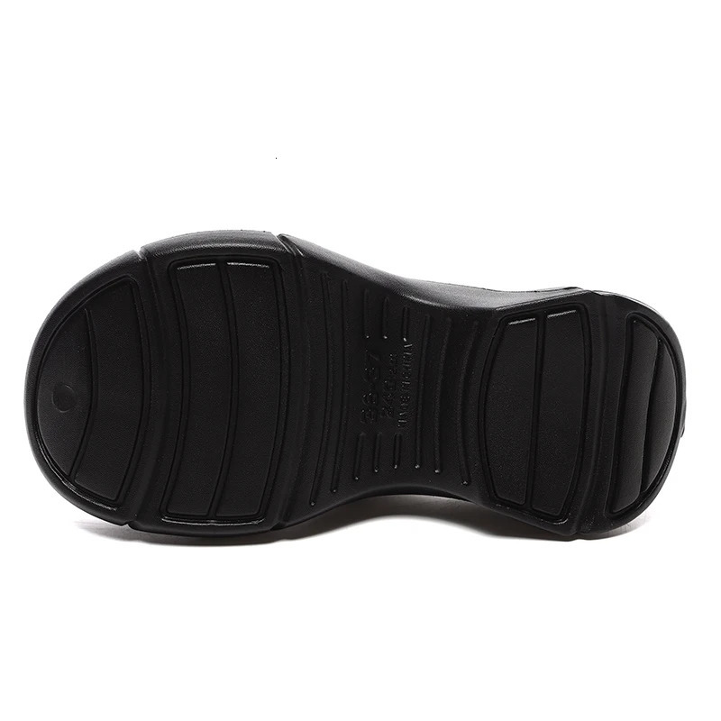 Black White Wedge Flip Flops for Women 2024 Summer Thick Bottom Non Slip Beach Slippers Woman Clip Toe Chunky Platform Sandals 250605