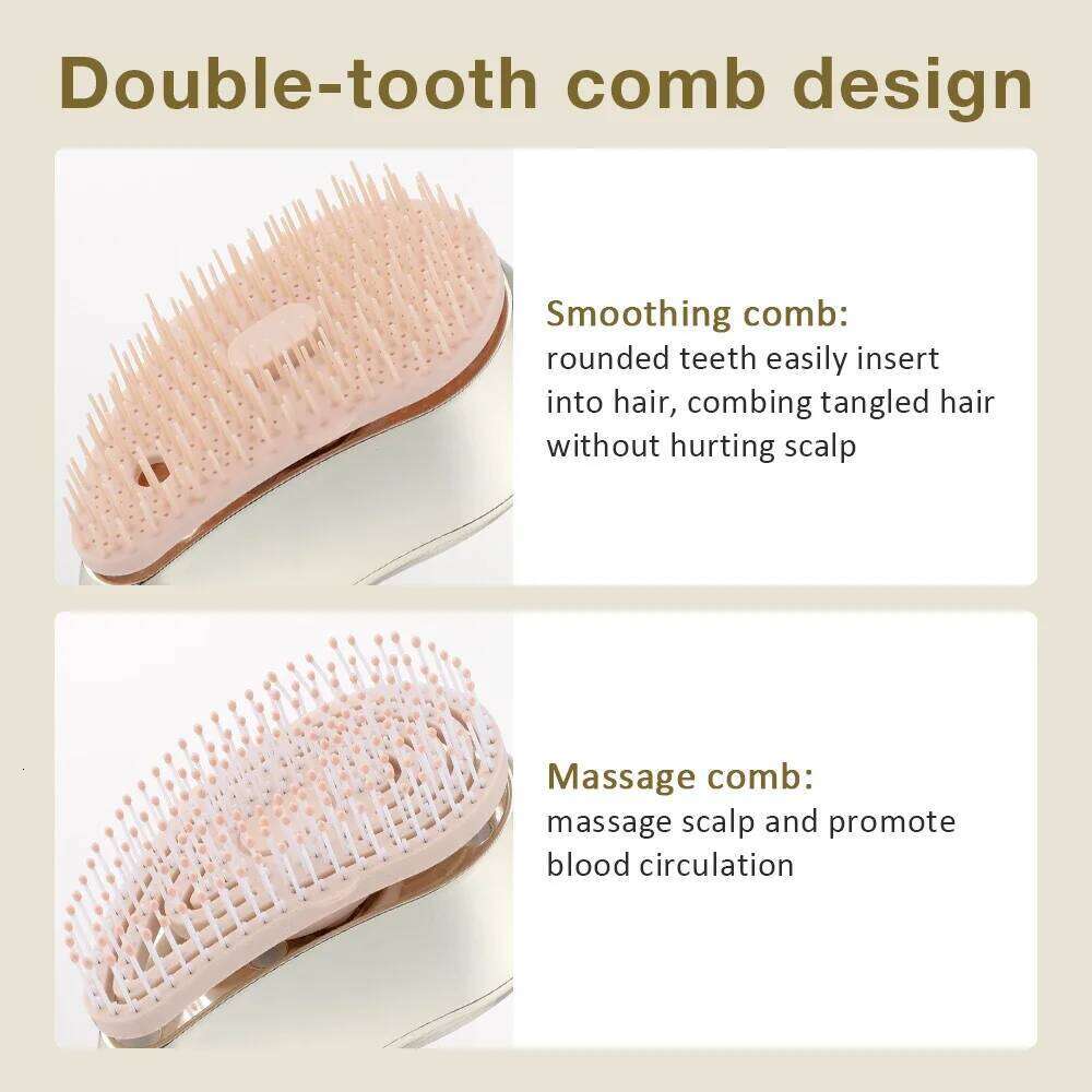 Electric Spray Massage Growth Vibration Head Massager Brush LED Anti Hair Loss Scalp Liquid Medicine Atomizing Comb