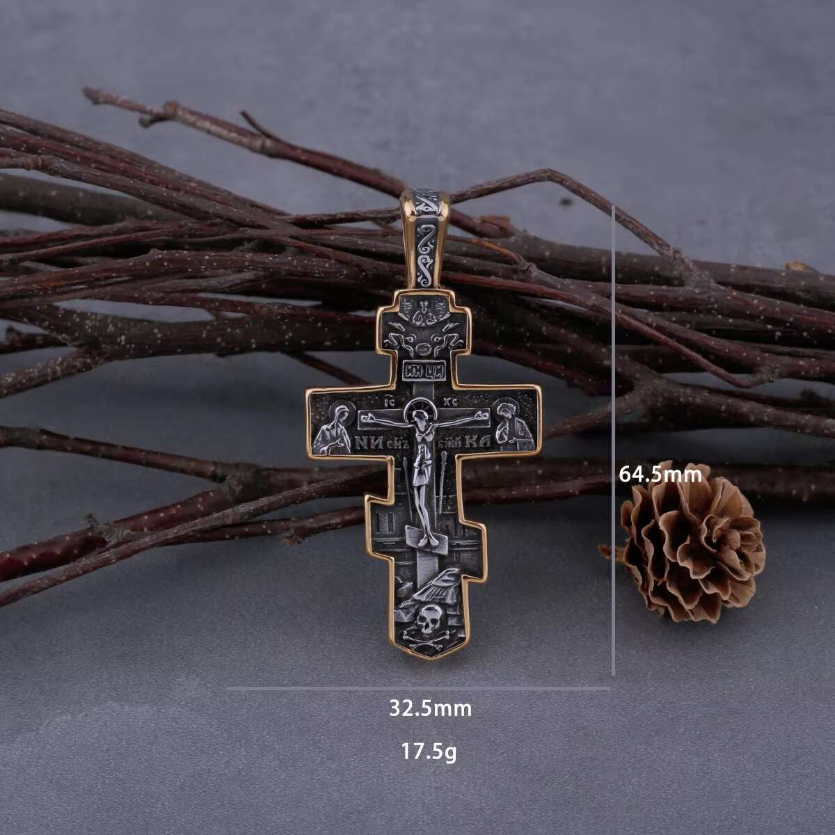 Christian Cross Pendant Cyclist Hip Hop Necklace Stainless Steel Mens Jesus Cross Necklace Pendant Bulk Items Wholesale