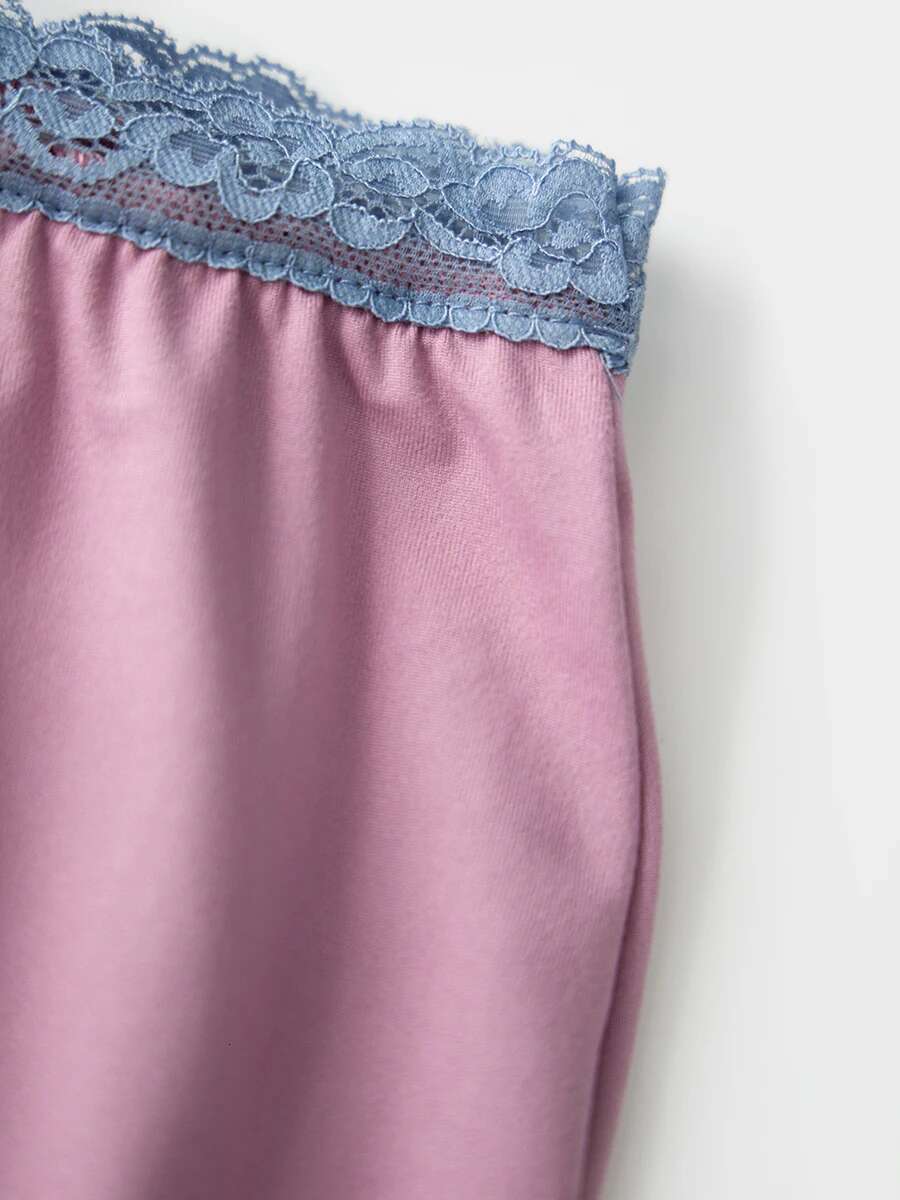 Womens Low Rise Lace Patchwork Casual Pants Stylish Trousers for Everyday Wear and Night Out Parties