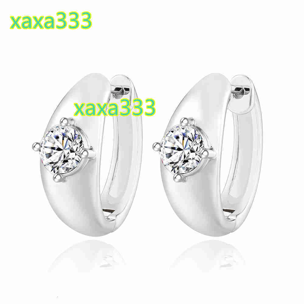 Anniversary gift; Fashion Austrian crystal earrings; 18K gold; white gold; 925 silver; moissanite earrings for