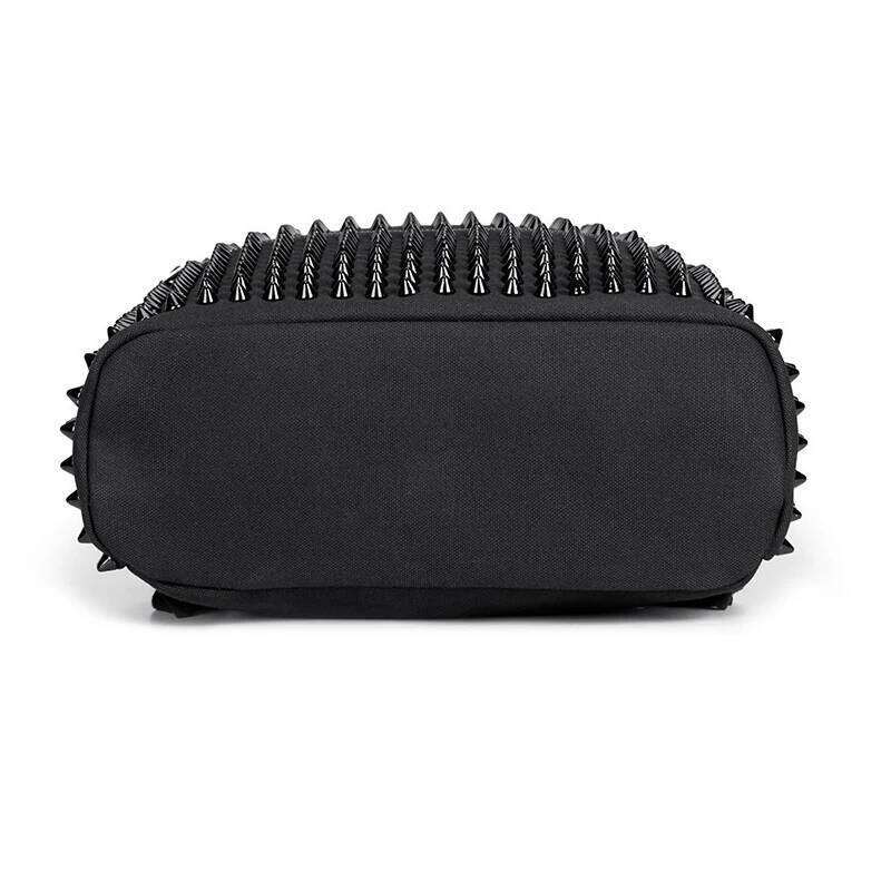 Designer Bag JIEROTYX Fashion Female Women Backpacks Rivet Black Soft Washed Leather Bag Schoolbags Girls Punk Bags Travel Zipper Drop Ship