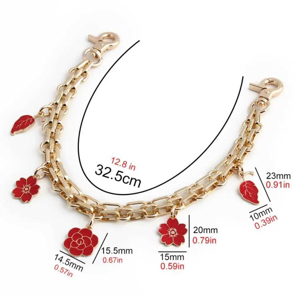 New 3 Styles Bag Chain Replacement Strawberry Handbag Straps Portable Metal Extension Chain Pendant Decoration XJ250607