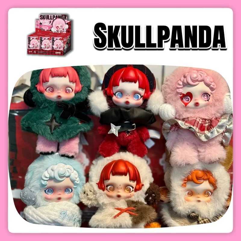 Skullpanda Winter Music Series Blind Box Cute Plush Doll Keychain Pendant Mystery Action Figure Toy Collection Desktop Decor Gift Z250607