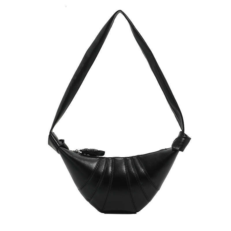 Women's Soft Simple Fashion Horn 2024 New Textured Dumpling Personalized Commuter Trendy Crossbody Bag