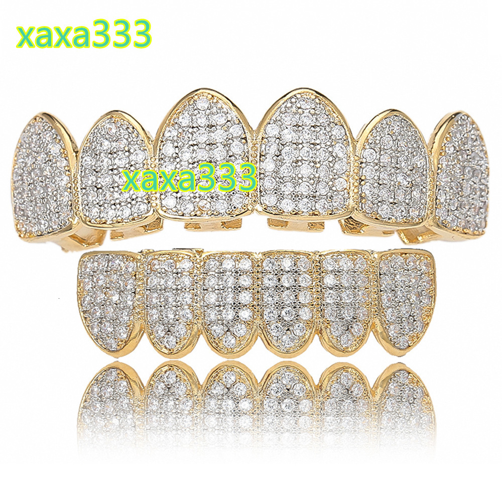 Hot Sale2020 Hiphop Grillz Hip-hop Jewelry Micro-set Zircon Braces Vampire Teeth Grillz Fashion Jewelry