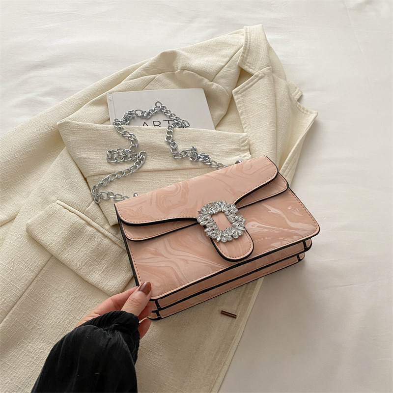 Luxury Brand Designer Bag Elegant Simple Fashion Korean Style Chain Shoulder Crossbody Bag For Women 2024 Summer New Trendy Versatile Small Square Bag