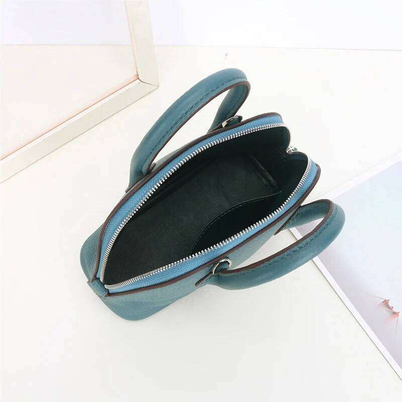 Shell Women's Messenger Cow Leather Simple Shoulder Fashion Ladies Classic Handbag Small Mobile Phone Crossbody Bag