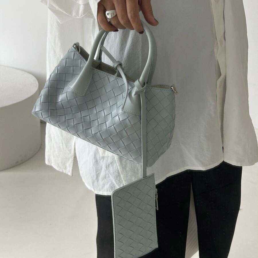 Stylish Jam Basket Handwoven Tote Large Bag for Women New Handheld Crossbody