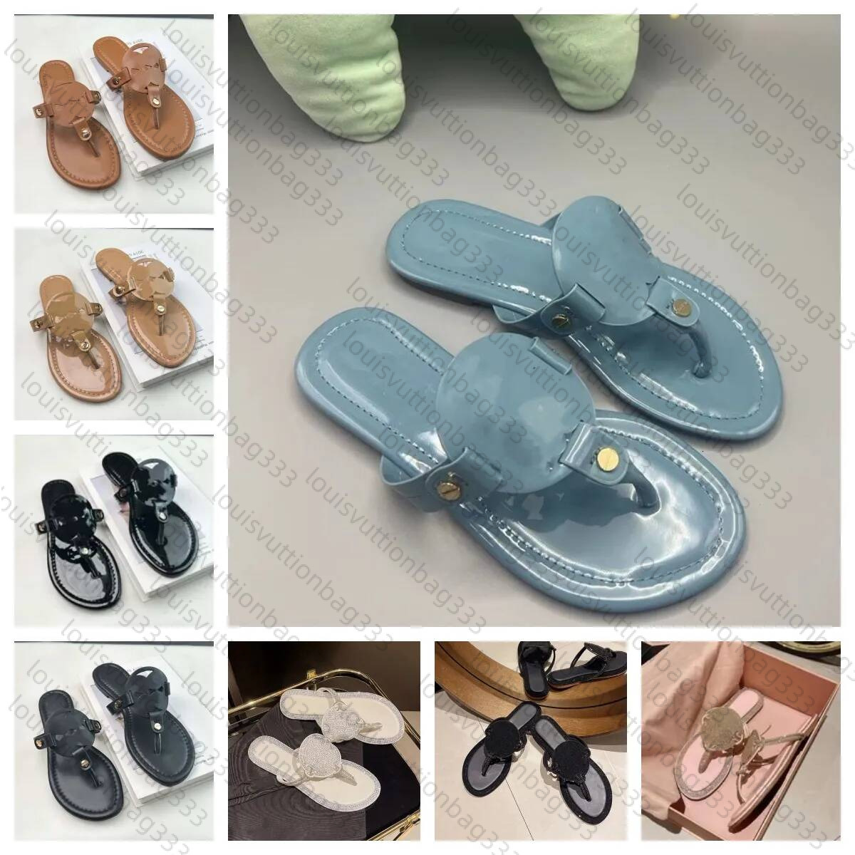 Toryburcgs Bag miller sandals toryburchh Sandals Womens Summer Herringbone Flat Bottom Beach Shoes Designer Sandals designer slippers women 35-42 with box