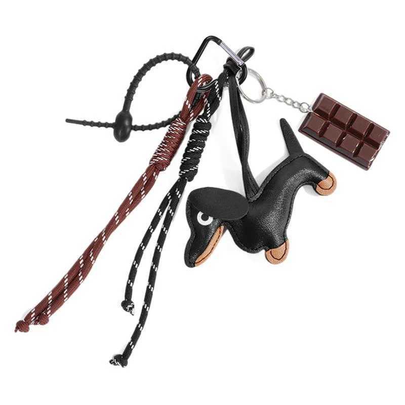 Braided Rope Bag Charm Pendant For Women Leather Trojan Bags Hanging Ornament Keychain Decoration DIY Bag Accessories XJ250607
