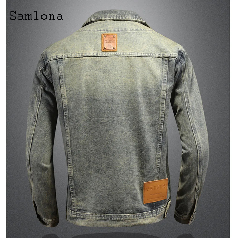 2025 Spring Autumn Motocycle Denim Jackets Men Fashion Ripped Jean Jacket Sexy Mens Notched Zipper Pockets Outerwear 250530