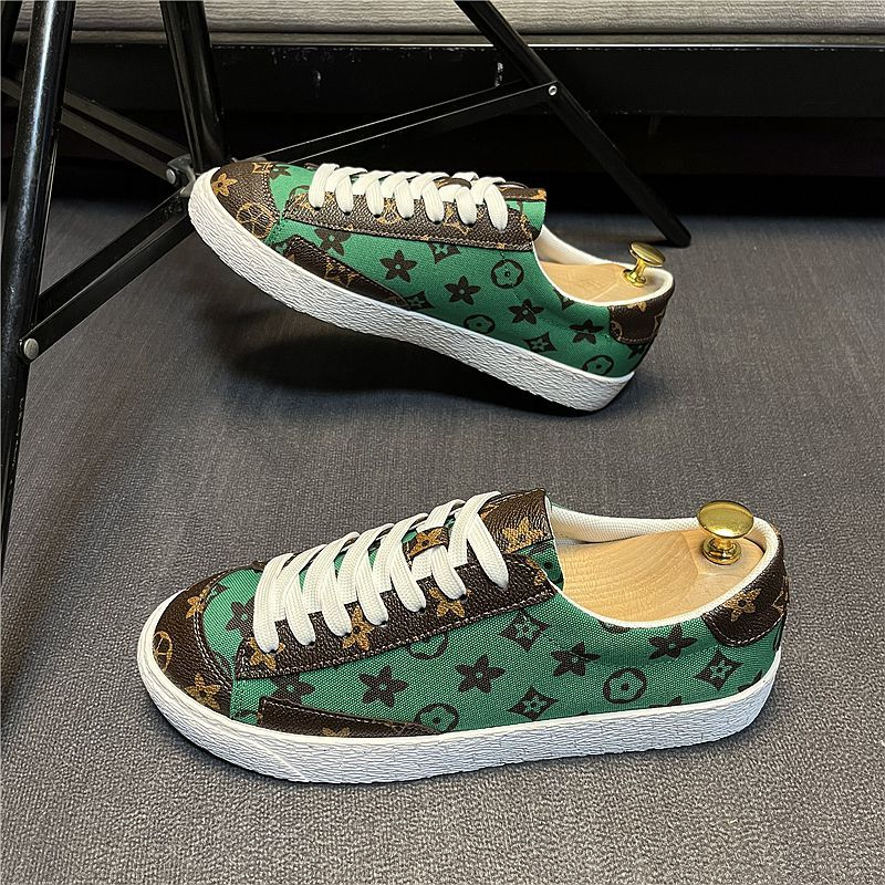 hot free shipping designer Casual Shoes mens sport outdoor running shoes classic vintage message shoes black green