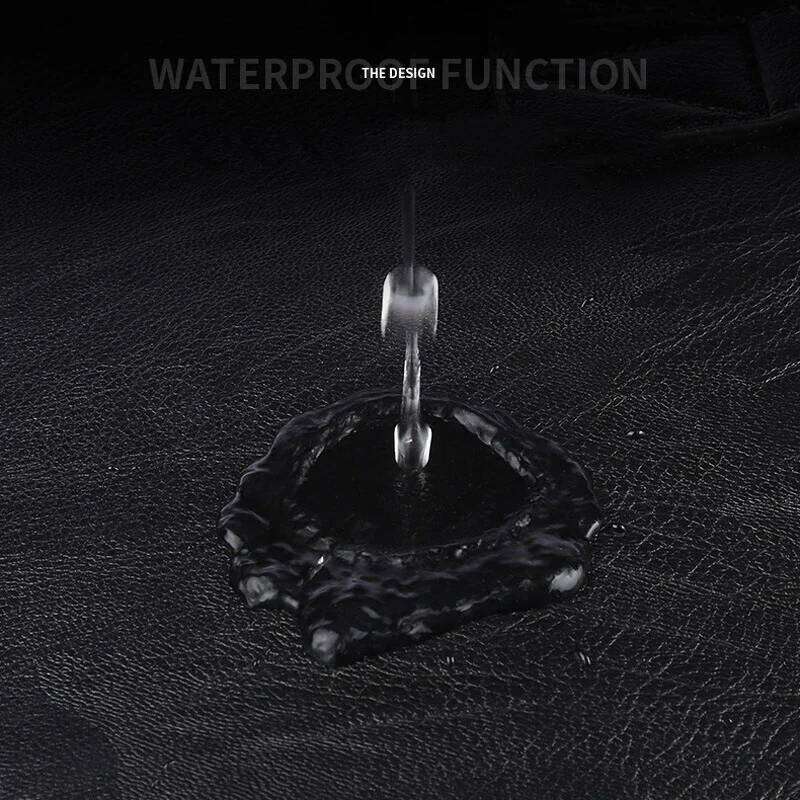 Simple Fashion Men's Soft Pu Leather Backpack Men Large Capacity 14Inch Laptop Bag Students Schoolbags Travel Back Pack