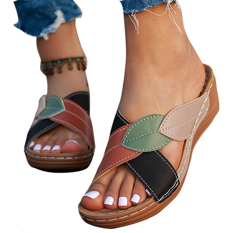 Summer Shoes Sandals Women Casual Sandals Woman Slides Shoes Woman Wedge Women Shoe Party Slippers Woman Female Footwear 250604