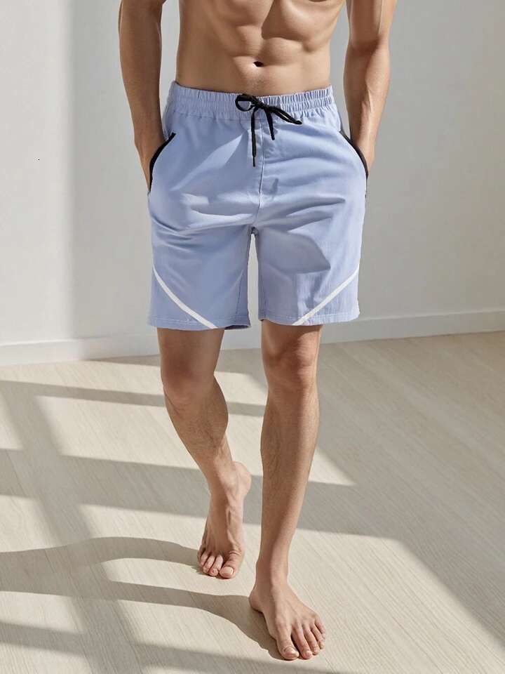 Mens Lightweight Breathable Running Shorts with Built-in Liner and Reflective Details for Nighttime Visibility